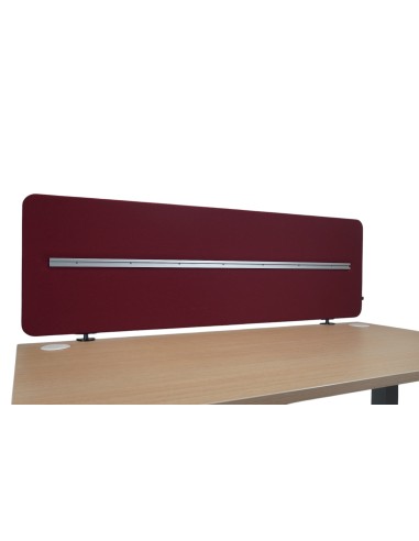 Cloison de bureau acoustique L. 159 x H. 50cm bordeaux