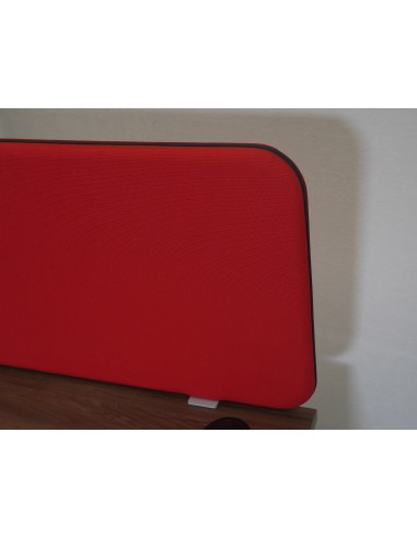 Cloison de bureau acoustique L. 179 x H. 50cm rouge