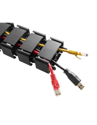 Guide câbles bureau assis-debout design