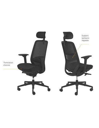 Chaise de bureau avec un grand confort d'assise - Busy