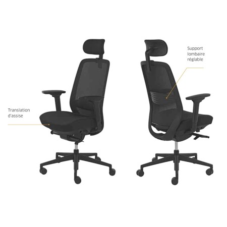 Chaise de bureau avec un grand confort d'assise - Busy