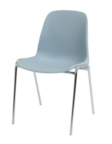 Chaise conférence pas cher empilable rose - Elena - 3641