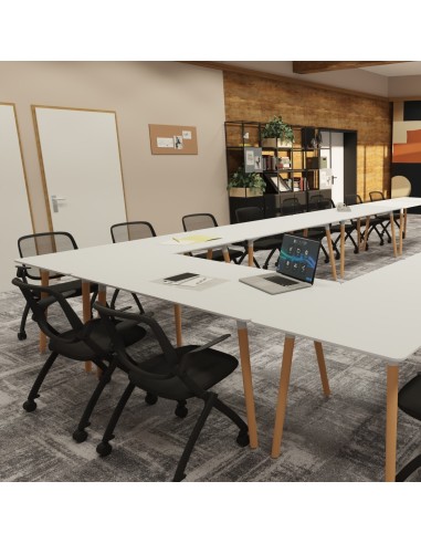 Table modulaire design 140x70cm pour salle de réunion