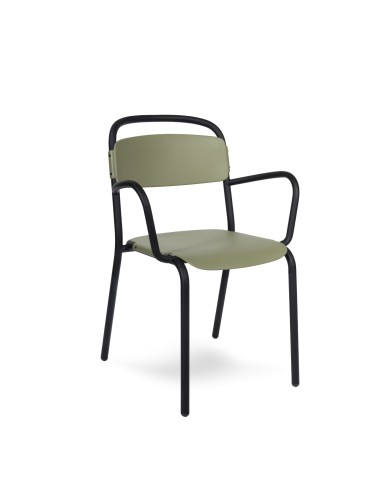 Chaise empilable avec accoudoirs – modèle intérieur Skol