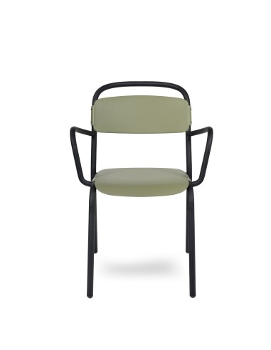 Chaise ergonomique empilable – Skol intérieure avec accoudoirs