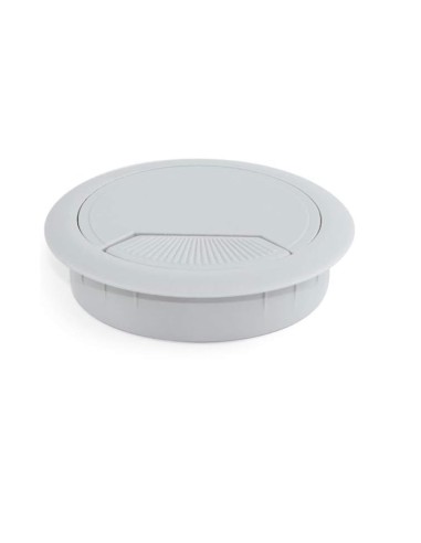 Passage de câble 80mm en PVC - blanc