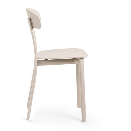 Chaise d’extérieur design – plastique recyclé et métal Feluca Pop