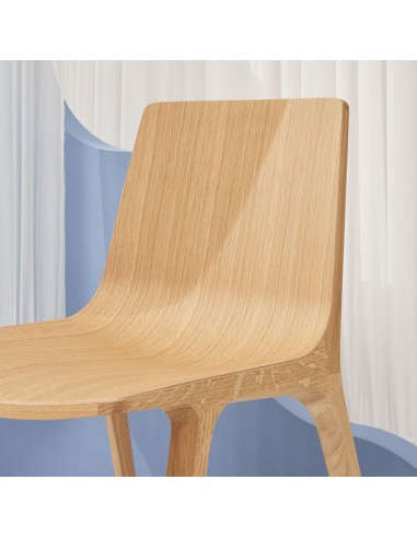 Assise de la chaise en bois clair design SEAME 4 pieds – chêne naturel