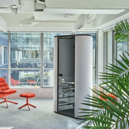 Cabine acoustique individuelle pour téléphoner de bureau - HN01 - Hana - MDD