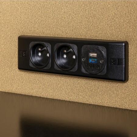 Prises encastrée - mediabox pour cabine Hana