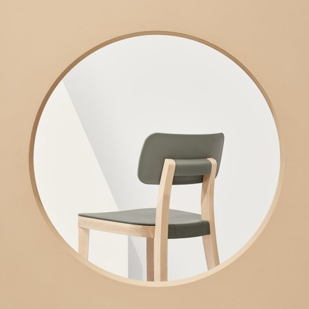 Tabouret de cuisine design bois de dos - Porta Venezia