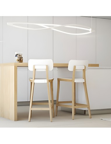 Tabouret de cuisine design bois- salle à manger - Porta Venezia