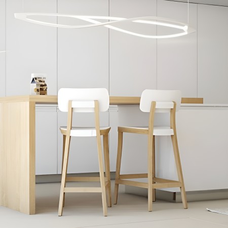 Tabouret de cuisine design bois- salle à manger - Porta Venezia