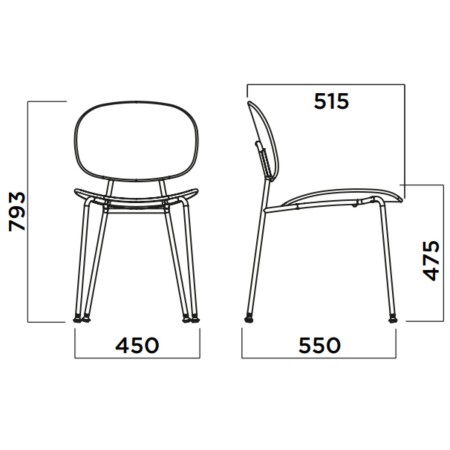 Tondina Pop – Design graphique et matériaux durables pour une chaise au style affirmé