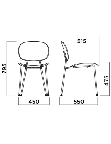 Tondina Pop – Design graphique et matériaux durables pour une chaise au style affirmé