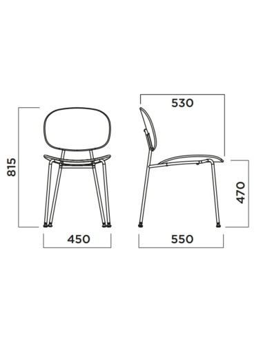 Tondina – Chaise rétro en bois au design intemporel, idéale pour créer une ambiance chaleureuse et raffinée