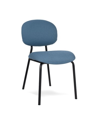 Chaise Tondina Fat – Assise enveloppante en tissu rembourré, idéale pour les espaces de travail ou de détente