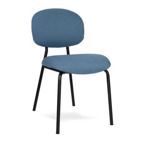 Chaise Tondina Fat – Assise enveloppante en tissu rembourré, idéale pour les espaces de travail ou de détente