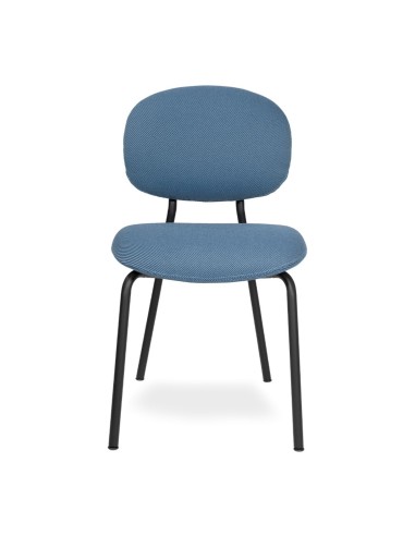 Tondina Fat – Chaise contemporaine avec revêtement tissu doux et forme rembourrée élégante