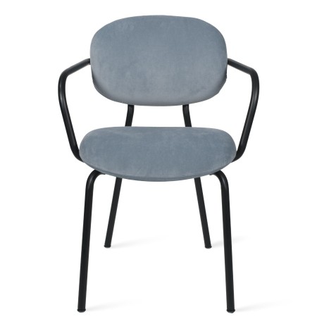 Chaise Tondina Fat – Style moderne avec assise matelassée et accoudoirs intégrés pour un soutien optimal