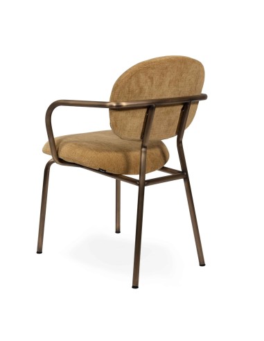 Chaise Tondina Fat – Design sobre avec accoudoirs rembourrés, pensée pour le confort et l’élégance