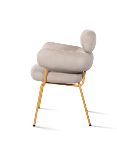 Takumi – Chaise rembourrée avec accoudoirs, parfaite pour sublimer un intérieur design