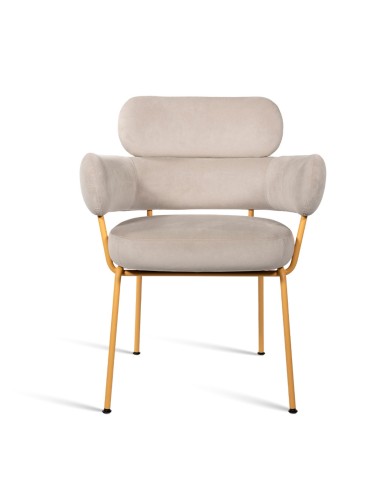 Takumi – Chaise tissu rembourré avec accoudoirs, parfaite pour les espaces de détente ou de travail