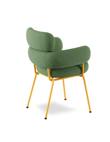 Chaise Takumi – Élégance du tissu et accoudoirs ergonomiques pour une assise confortable et stylée