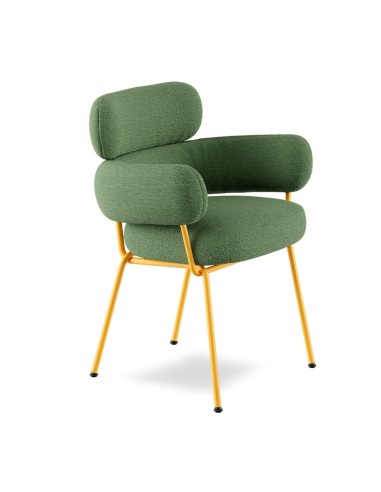 Chaise Takumi – Design moderne avec assise tissu rembourrée et accoudoirs intégrés