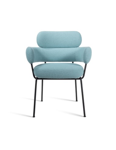 Chaise design Takumi – Accoudoirs intégrés et tissu de qualité pour un style sobre et raffiné