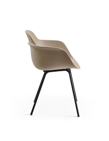 Sicla – Chaise contemporaine avec coque plastique ergonomique et structure en métal épurée