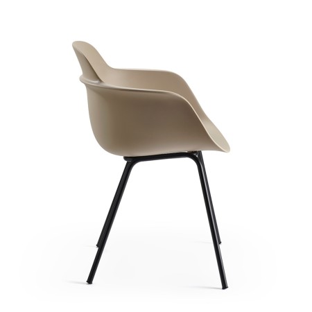 Sicla – Chaise contemporaine avec coque plastique ergonomique et structure en métal épurée