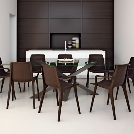 Salle de réunion simple et moderne avec chaises Seame avec accoudoirs