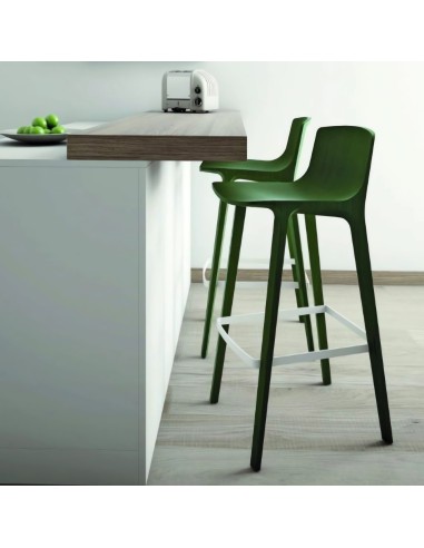 Chaise haute de bar en chêne à un comptoir modèle Seame