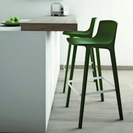 Chaise haute de bar en chêne à un comptoir modèle Seame