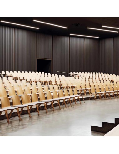 Chaise empilable en bois de chêne naturel Woodstock – 4 pieds, design minimaliste