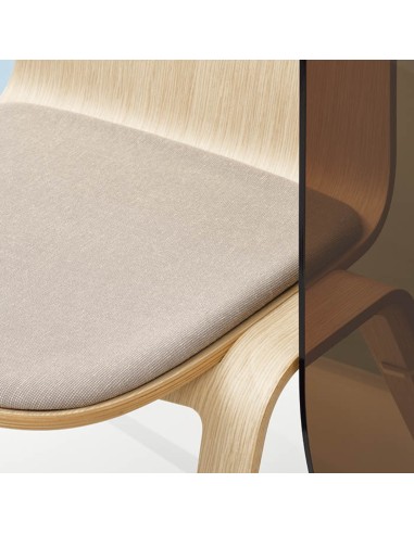 Assise de la chaise Woodstock - revêtu de tissu Space