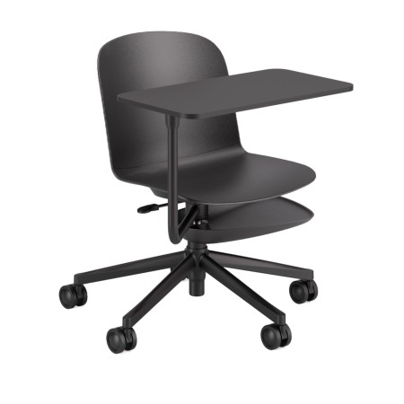 Chaise de formation Relief Edu 5 star base avec tablette et roulettes