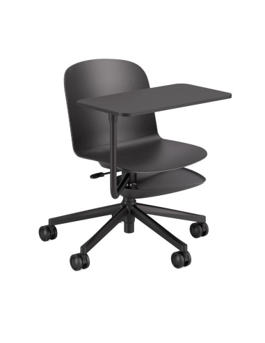 Chaise de formation Relief Edu 5 star base avec tablette et roulettes