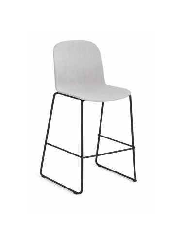 Tabouret tissu piètement traîneau 64 cm pour îlot ou cafétéria Relief Kitchen