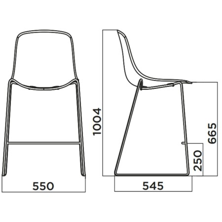 Tabouret design pour extérieur