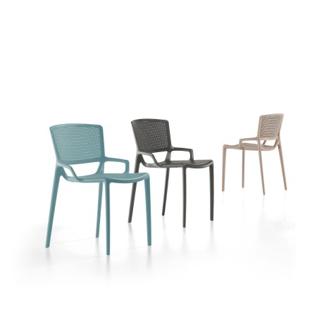 Chaises Fiorellina en plusieurs coloris - pour extérieur