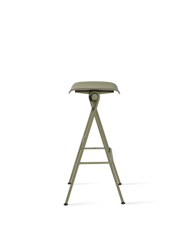 Tabouret de cuisine pratique et léger design minimaliste en  vert