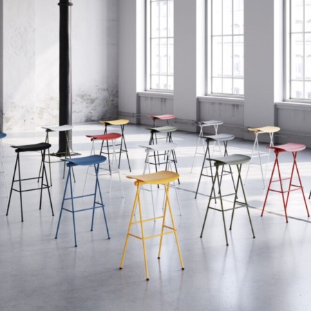 Tabourets de cuisine modèle Flip - plusieurs coloris - chaise de restauration personnalisable