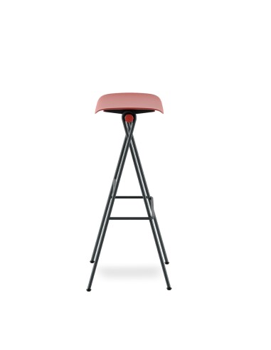 Chaise haute de restauration en acier - élégant et coloré pour un bar original Flip