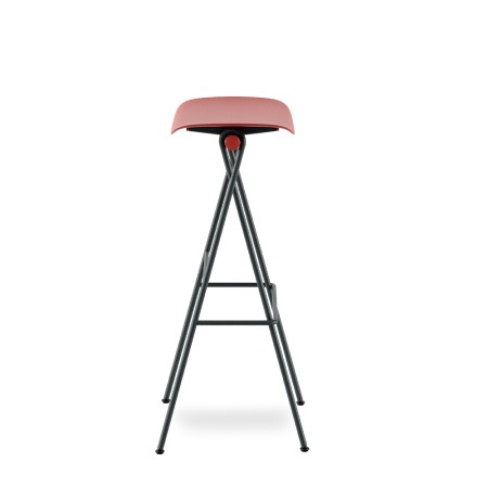 Chaise haute de restauration en acier - élégant et coloré pour un bar original Flip