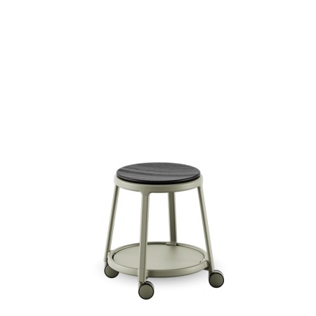 Tabouret ROUND&ROLL - bureau partagé coloré et confortable - roulettes