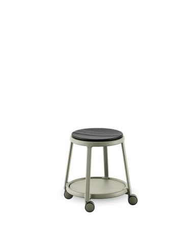 Tabouret ROUND&ROLL - bureau partagé coloré et confortable - roulettes