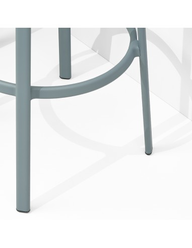 	Pied de tabouret de cuisine pour extérieur coloris bleu