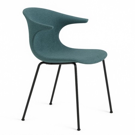 Chaise design tapissée empilable 4 pieds – Loop Mono Design